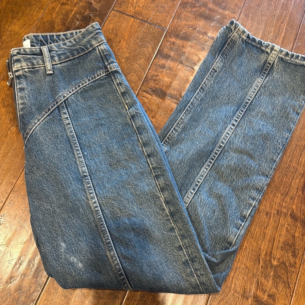 Zara zip up jeans